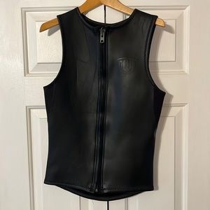 Men's Black Neoprene Swim Rash Guard